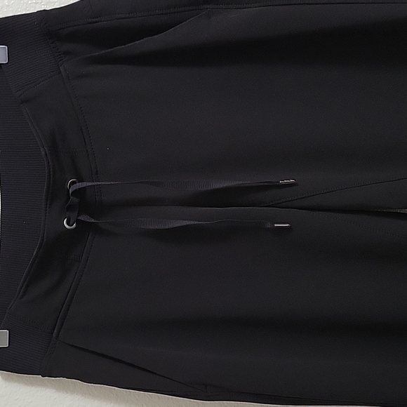 Athleta Midtown mid- rise trouser wide leg black athletic pants women's size 0 - Picture 3 of 15